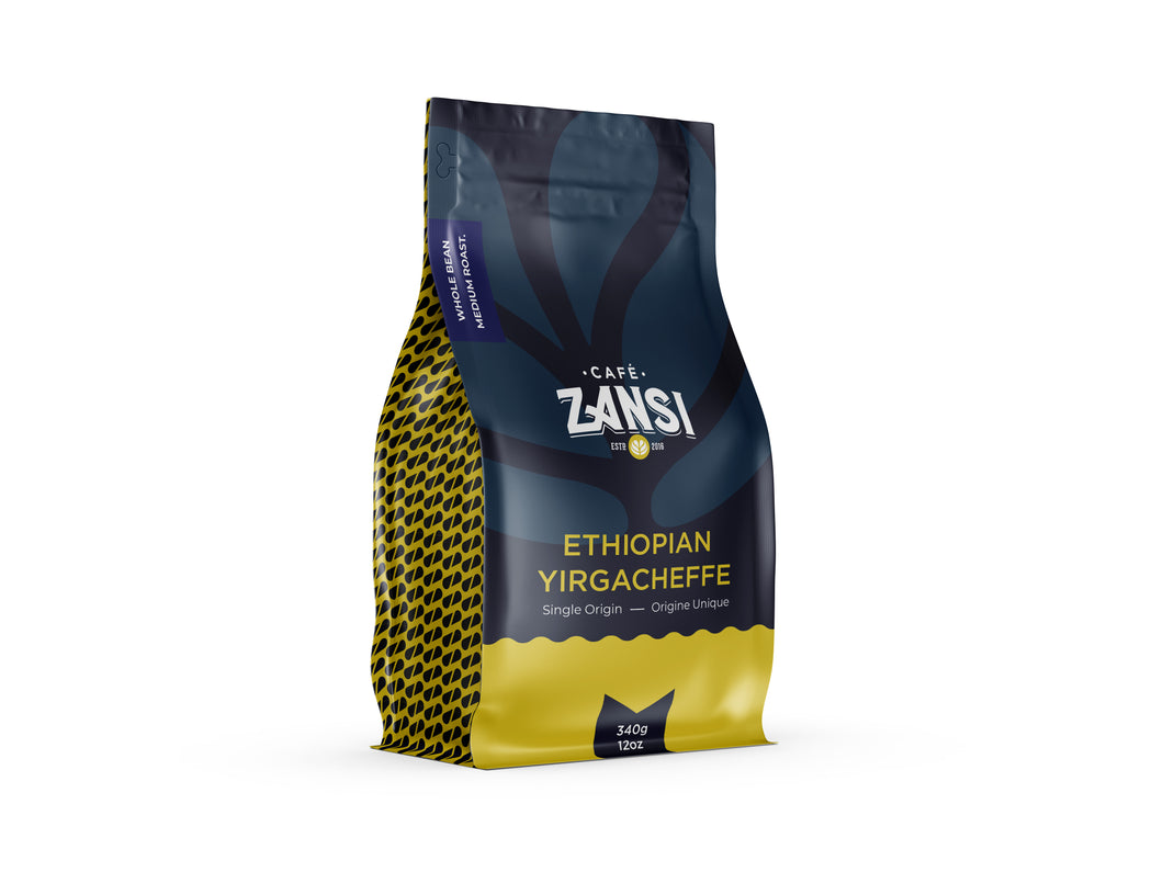 Ethiopian Yirgacheffe, 340g, Medium Roast, Whole Bean